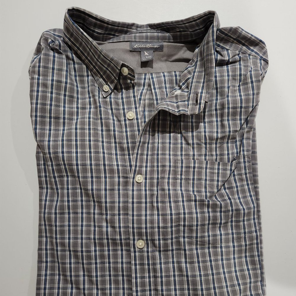 Eddie Bauer T2XL Men's Long Sleeve Dress Shirt